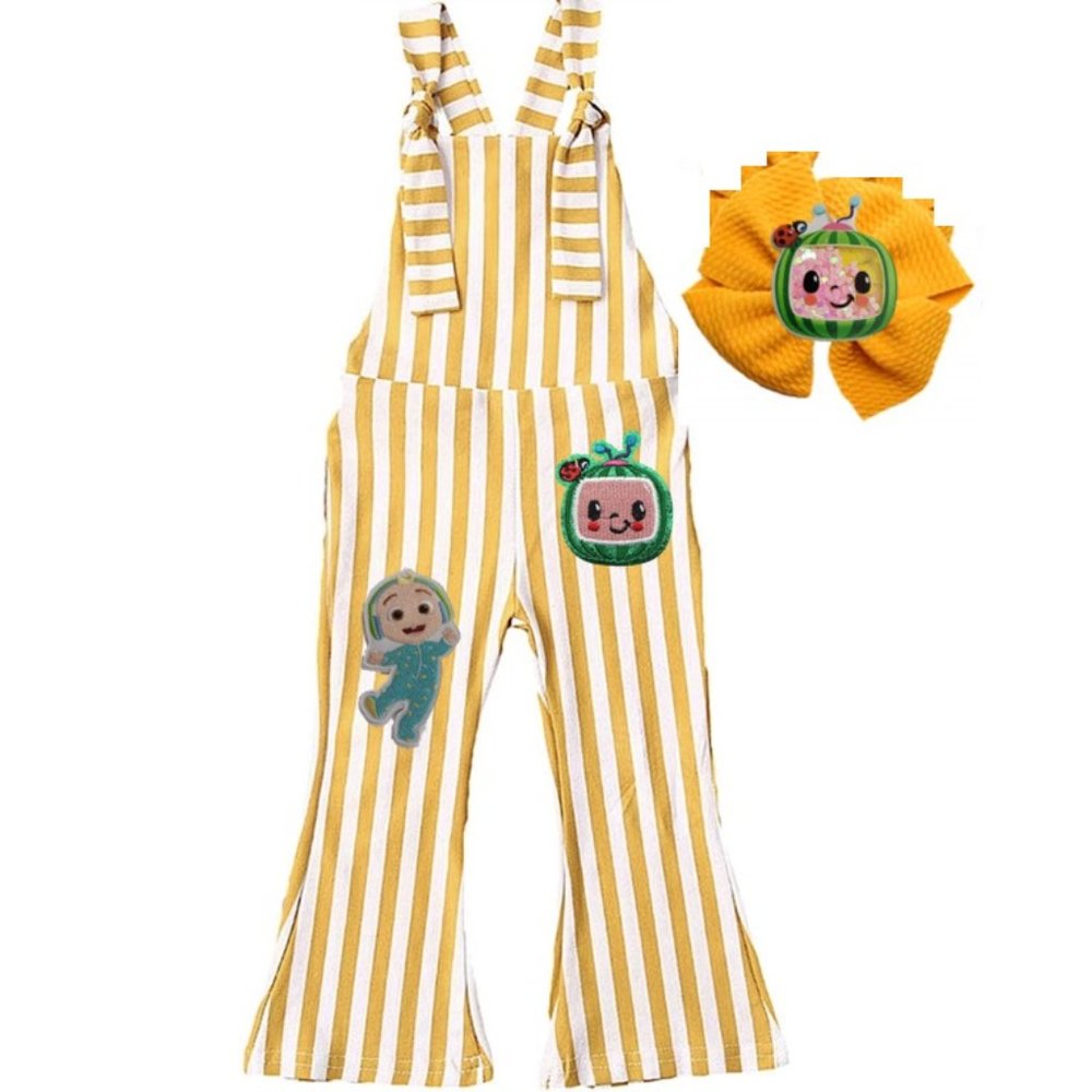 Cocomelon Dress Jumpsuit Smash Birthday Outfit Clothes Romper Coco melon
